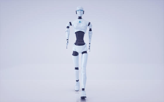 智能机器人行走图片素材免费下载