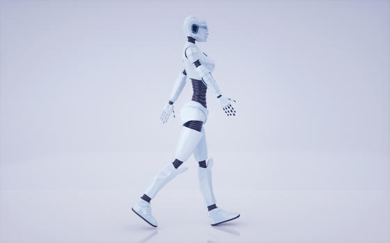 智能机器人行走图片素材免费下载