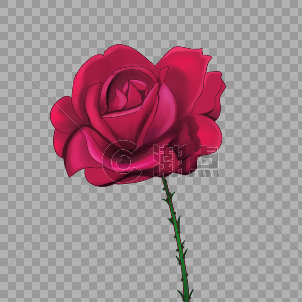 红色爱情玫瑰花图片素材免费下载