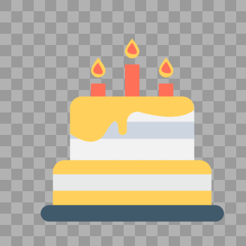 生日蛋糕免抠矢量插画素材图片素材免费下载
