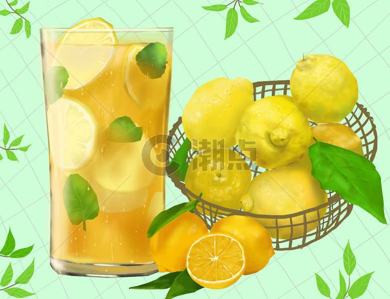 夏季柠檬水果图片素材免费下载