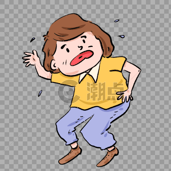 女生被惊吓的慌张表情漫画设计元素2000*2000图片素材免费下载-编号472927-潮点视频