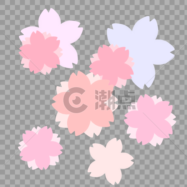 素色樱花图片素材免费下载