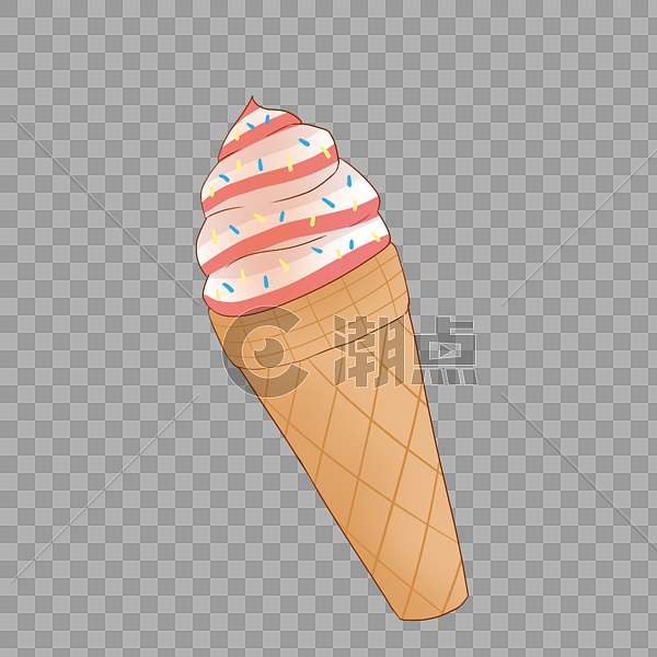卡通手绘美味冰淇凌图片素材免费下载