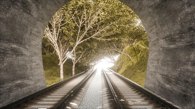 铁路隧道场景图片素材免费下载