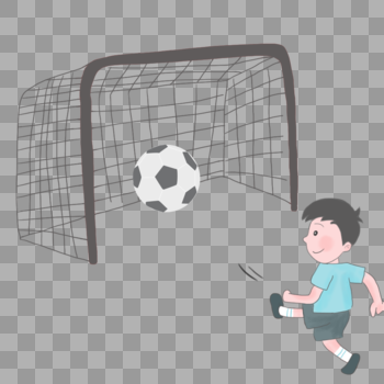 踢足球的男孩图片素材免费下载