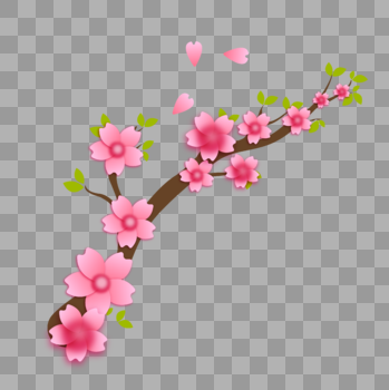 大气粉色樱花图片素材免费下载