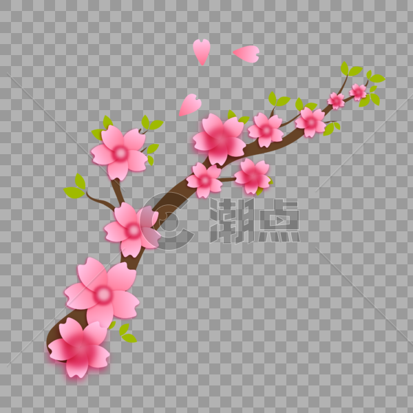大气粉色樱花图片素材免费下载
