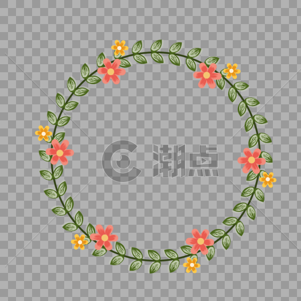 花环装饰图片素材免费下载