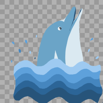 跃出海面的海豚图片素材免费下载