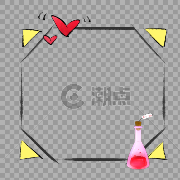 魔药边框图片素材免费下载