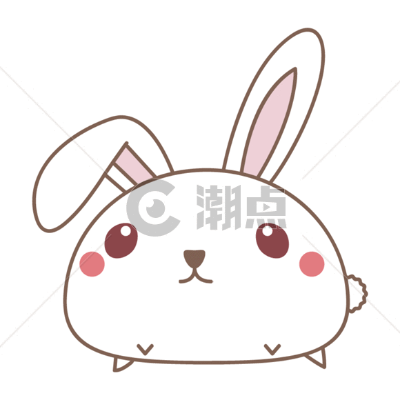 呆萌的小兔子GIF图片素材免费下载