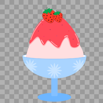 草莓冰激凌图片素材免费下载