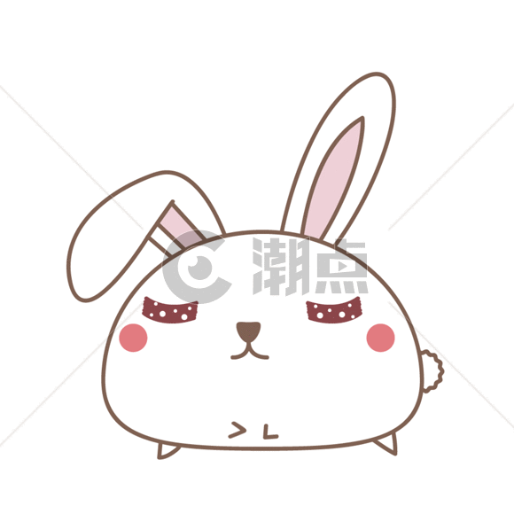 娇羞撒娇的小兔子GIF图片素材免费下载
