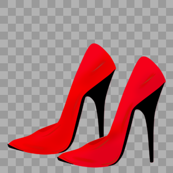 红色高跟鞋图片素材免费下载
