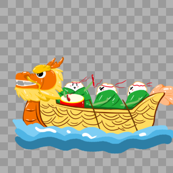 划龙舟的粽子图片素材免费下载