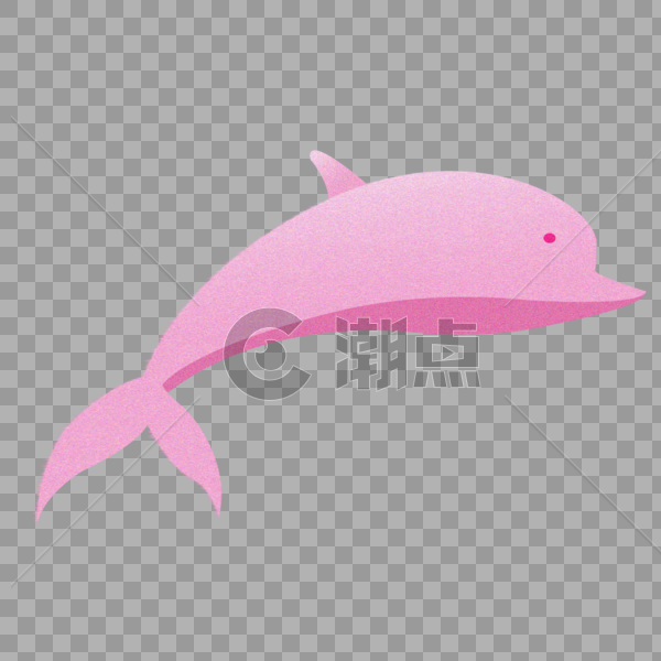粉色可爱动物海豚图片素材免费下载
