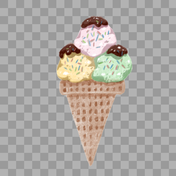 夏日冰淇淋球图片素材免费下载