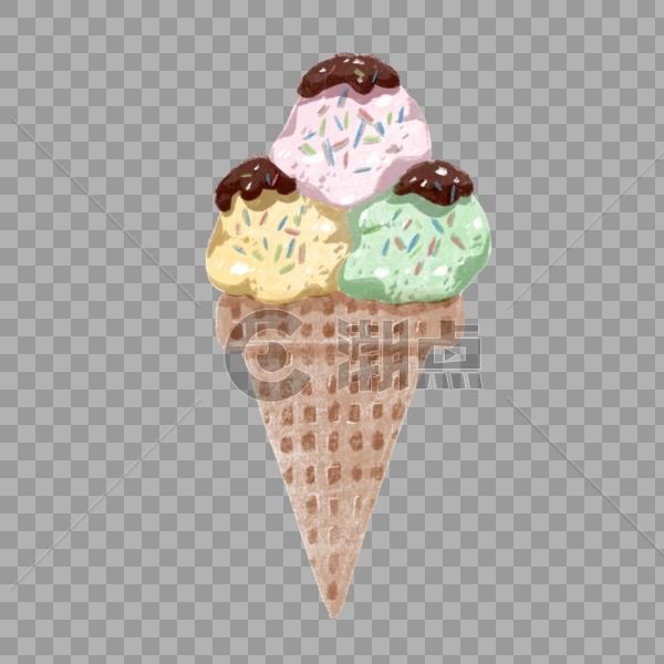 夏日冰淇淋球图片素材免费下载