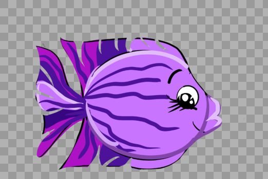 紫色花纹鱼图片素材免费下载