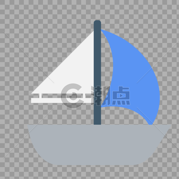 帆船 图标免抠矢量插画素材图片素材免费下载