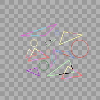 多彩几何图片素材免费下载