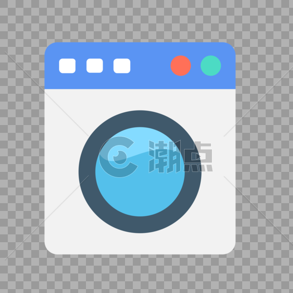 洗衣机图标免抠矢量插画素材图片素材免费下载
