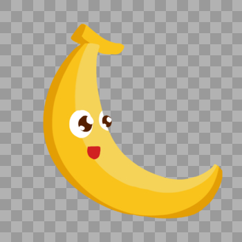 香蕉表情水果图片素材免费下载