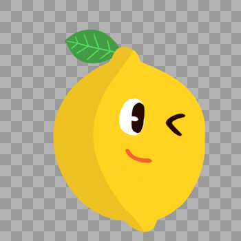 柠檬表情水果图片素材免费下载