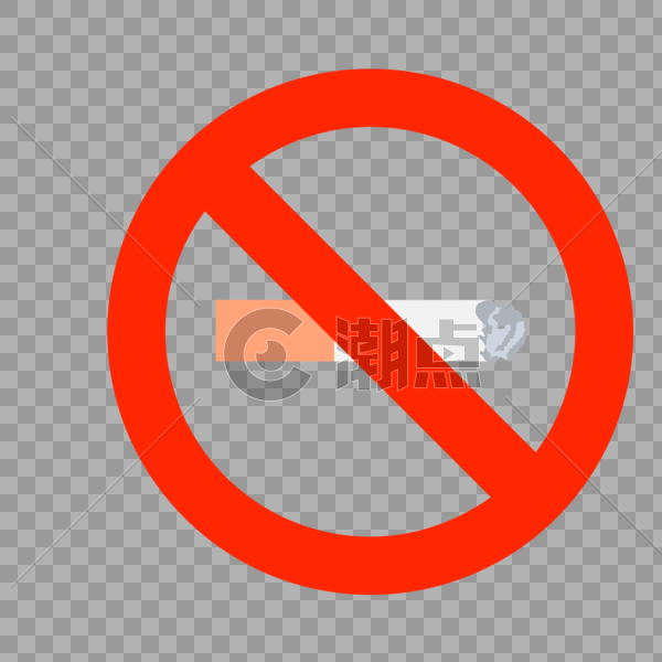 禁烟标志图标免抠矢量插画素材图片素材免费下载