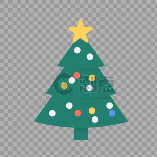 圣诞树图标免抠矢量插画素材图片素材免费下载