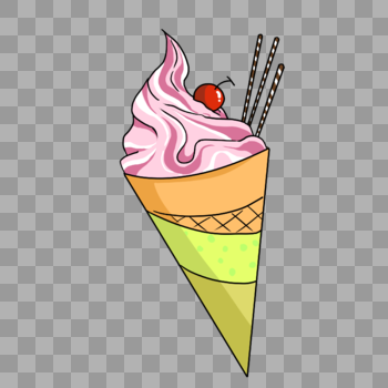 夏季冰淇淋装饰素材图案图片素材免费下载