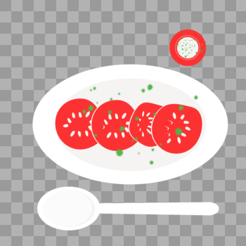 装西红柿的盘子图片素材免费下载