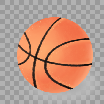 橙黄色篮球图片素材免费下载