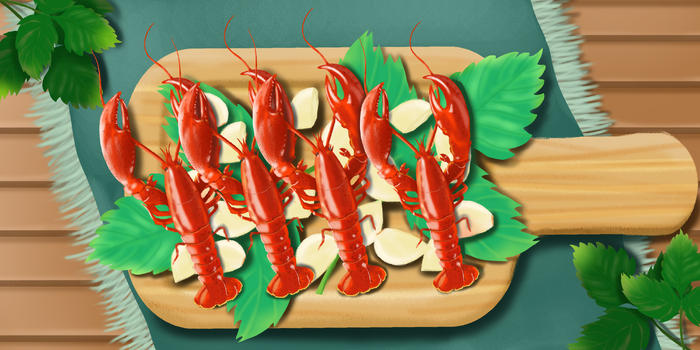 夏日宵夜美食小龙虾图片素材免费下载