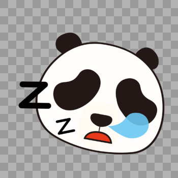 熊猫睡觉图片素材免费下载