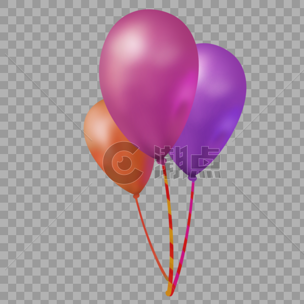 暖色调气球图片素材免费下载