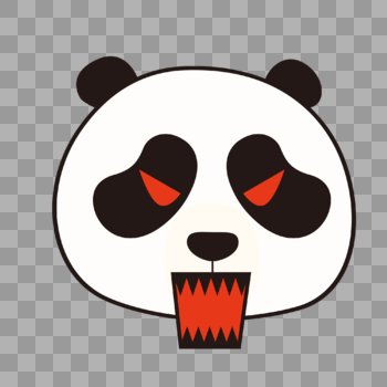 熊猫发火表情包图片素材免费下载