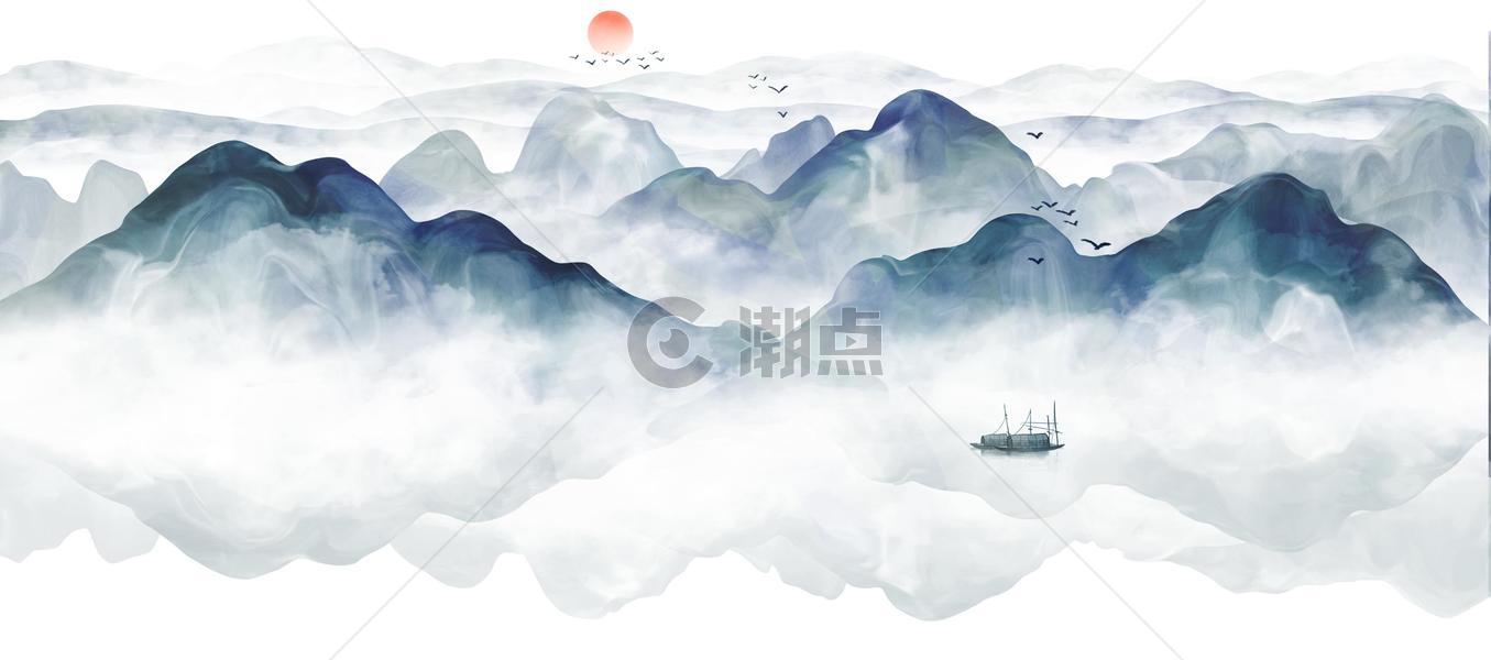 新中式山水图片素材免费下载