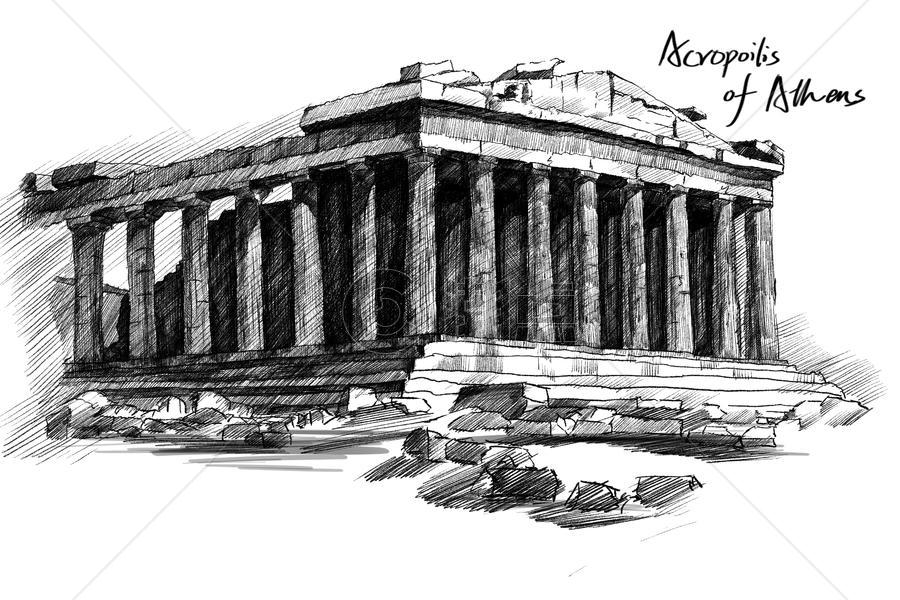 希腊雅典卫城图片素材免费下载