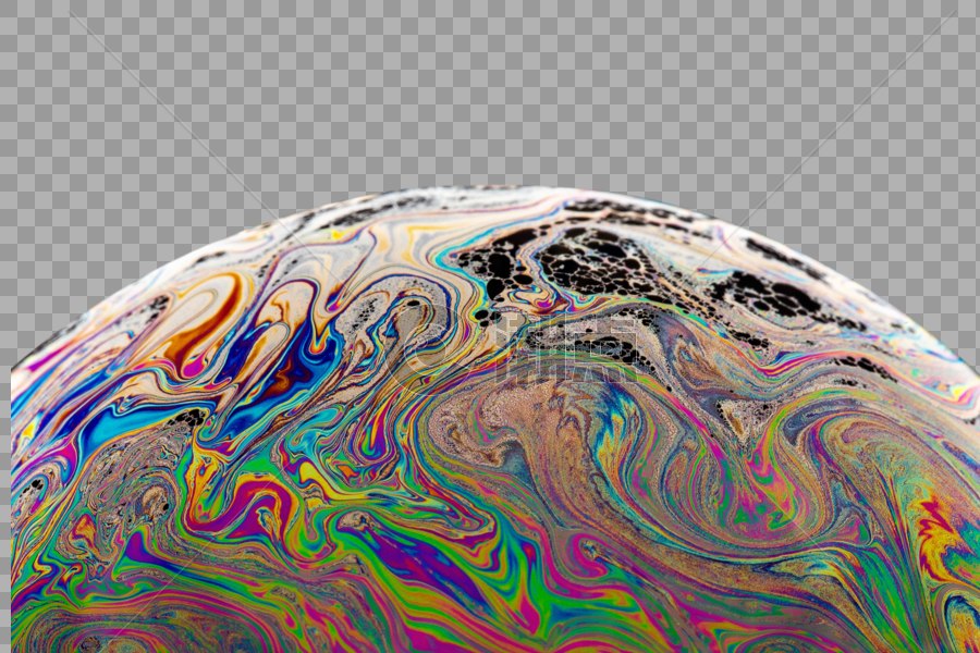 彩色的肥皂泡泡图片素材免费下载