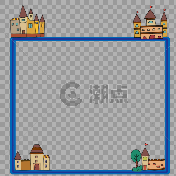 城堡边框图片素材免费下载