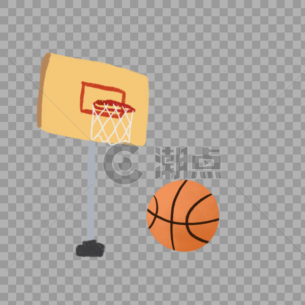 篮筐与篮球图片素材免费下载