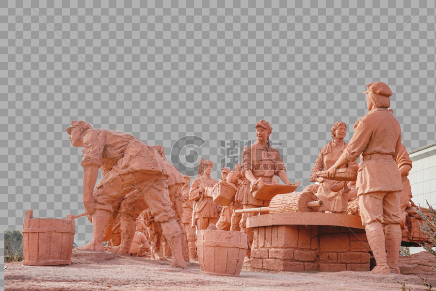 红军长征雕塑群图片素材免费下载