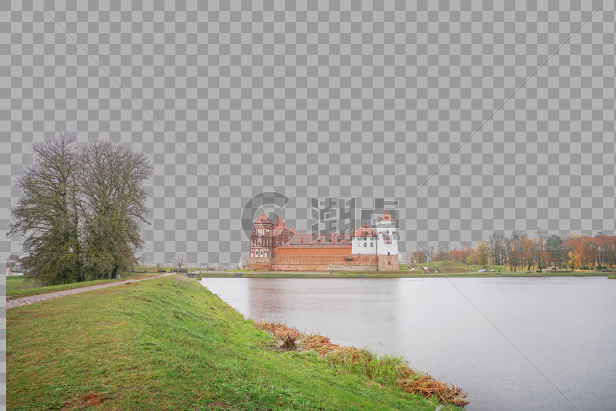 白俄罗斯米尔城堡水上城堡图片素材免费下载