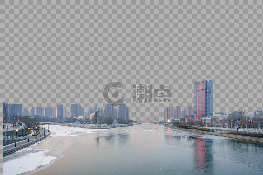 海河上的天津眼图片素材免费下载
