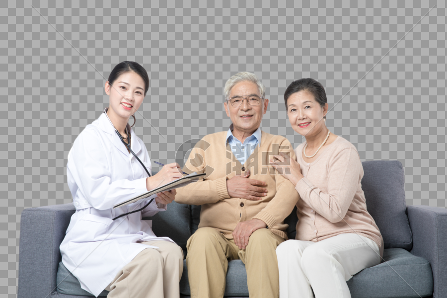 家庭医生老人护理图片素材免费下载