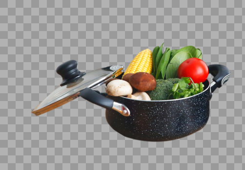 平底锅内的蔬菜图片素材免费下载