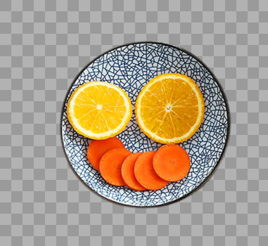 橘子片胡萝卜片图片素材免费下载