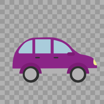 紫色汽车图片素材免费下载